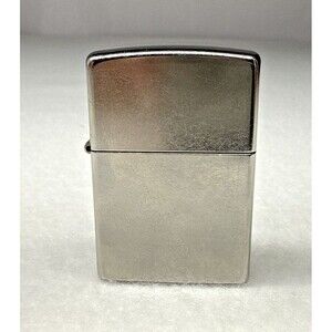 Zippo Chrome Lighter J 16 Brushed Silver Windproof Made USA